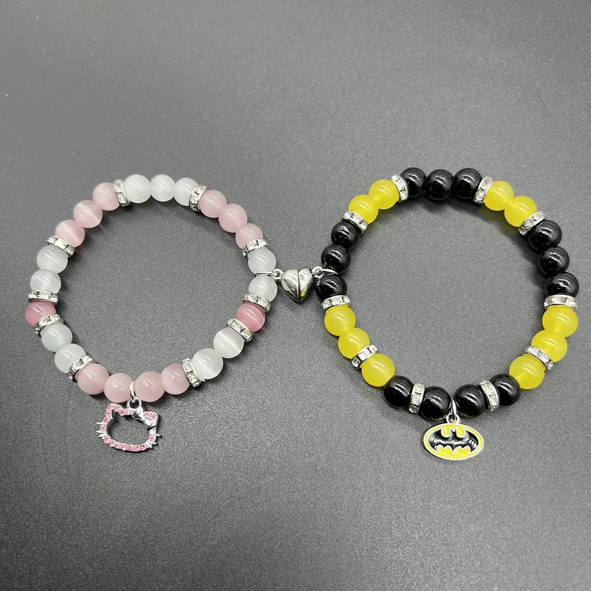 Bat Hello Cat Spider Friendship Bracelets Matching Bracelets for Couple Best Friends Bff Couple Bracelet Jewelry Gifts for Women Smart_Life_Tech