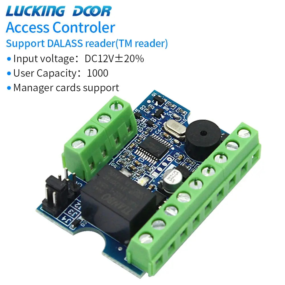 Access Control Kit Relay Access Controller Board + Mini Card Reader for Electric Lock System Wiegand 26-44& TM Card Reader Set Smart_Life_Tech