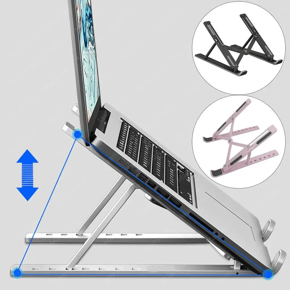 Adjustable Laptop Stand Portable Foldable Notebook Bracket Computer Monitor Holder For Macbook Air iPad Tablets Base Accessories Smart_Life_Tech
