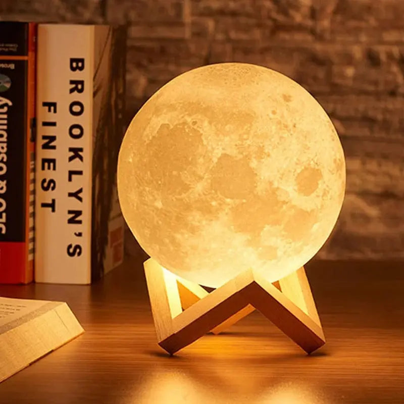 Book Light LED Moon Light Galaxy Light, Moon Night Light, Girl, Boy, Child Birthday Gift, Bedroom Decoration Indoor lighting Smart_Life_Tech