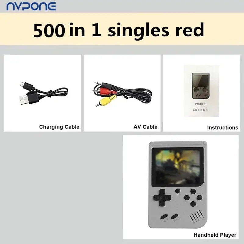 Built-in 500+ Classic arcade retro games Console for TV 5 inch Video Game Handheld Game Player for Game boy two player games Smart_Life_Tech