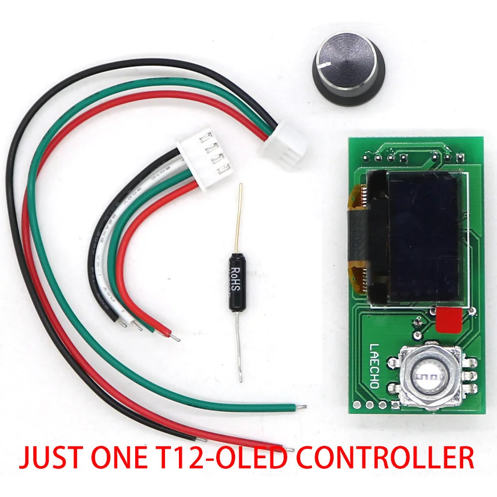 T12 STC-OLED soldering Station iron DIY parts kits T12-952 Digital Temperature Controller Soldering iron with Metal case