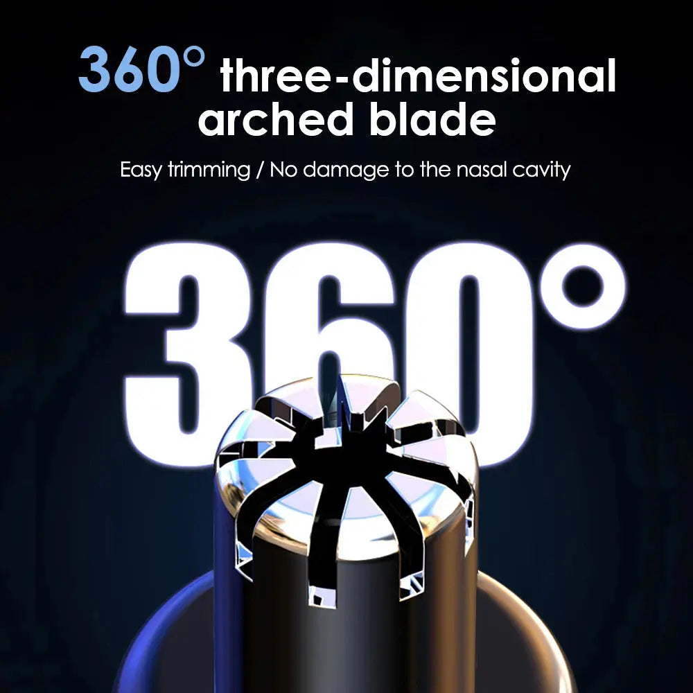 Electric Nose Hair Trimmer Rechargeable with Digital Display 6000 Rpm Mini Pocket Nose Ears Hair Shaving Eyebrow Trimmers Clippe Smart_Life_Tech