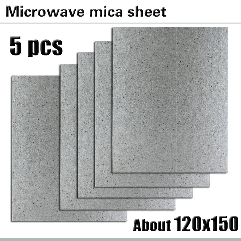 5 pieces Microwave Mica Sheet Universal Thickened Heat Insulation Board 12 * 15cm