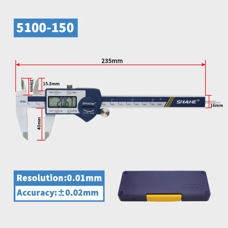 150/200/300mm Electronic Digital Caliper With Extra Large LCD Screen Digital Vernier Caliper Micrometer Paquimetro Digital