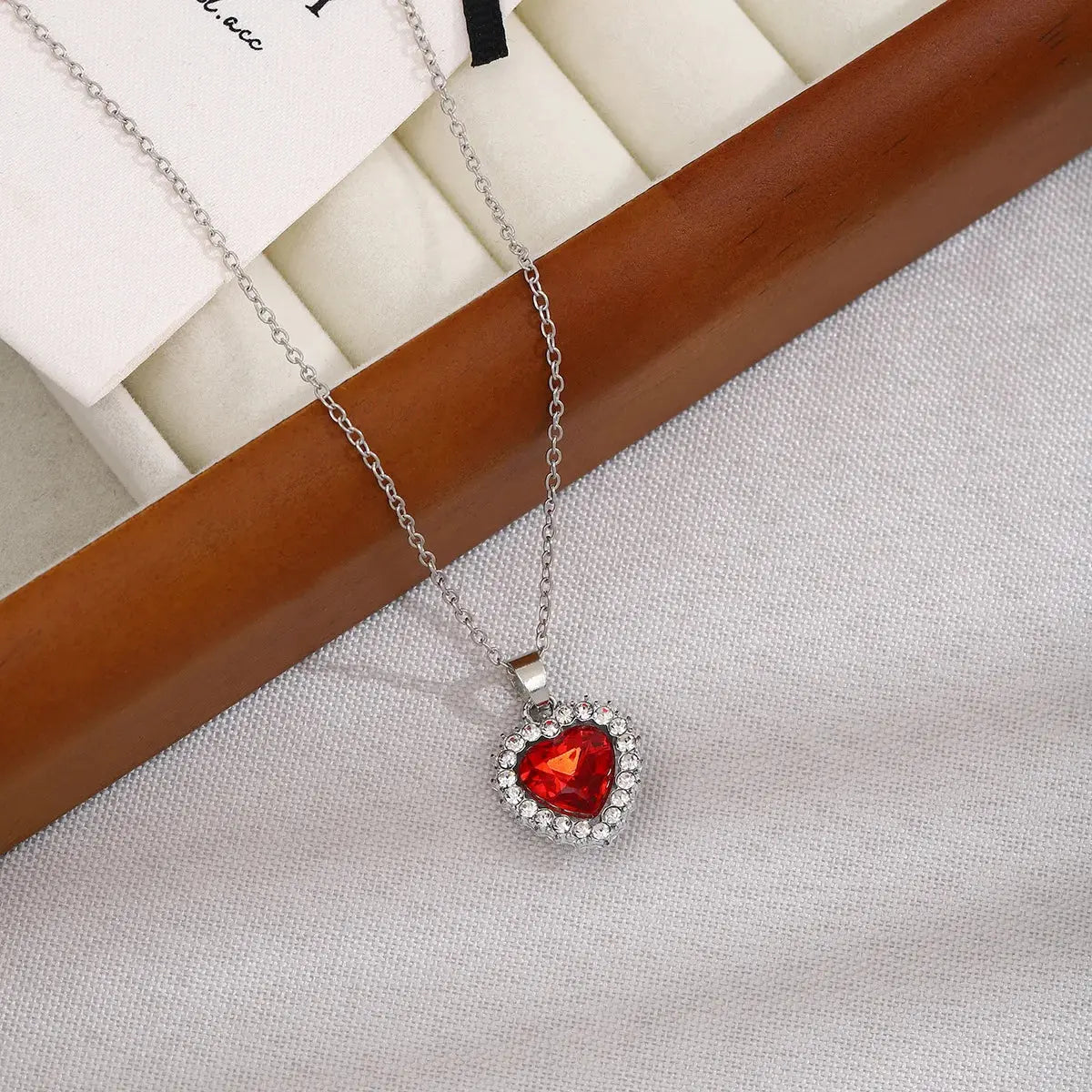Elegant Red Heart Necklace for Women Luxury Minimalist Jewelry Stylish Accessory for Fashion And Style SmartLifeTech
