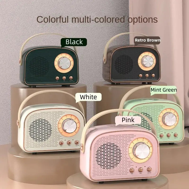 Retro Mini Bluetooth Speaker DW21 Classical Music Player Sound Stereo Subwoofer Portable Decoration Speakers Home Music Player Smart_Life_Tech