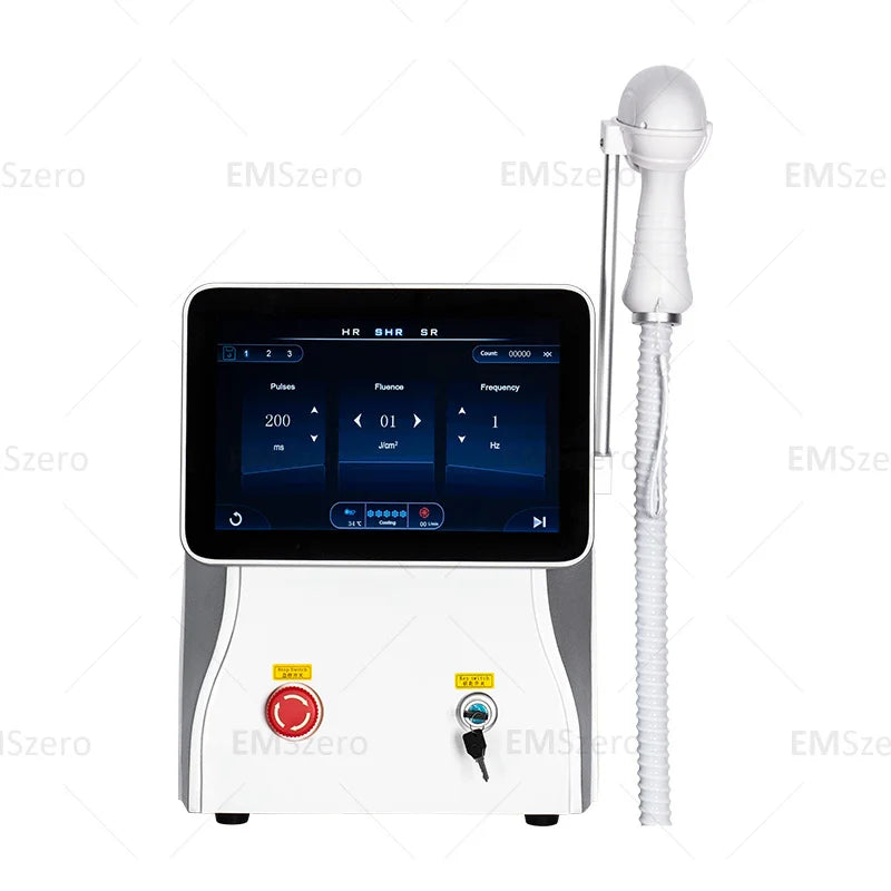 4500W Diode Laser Angel's Light Emerald Ice Platinum Cooling Head 3 Wavelengths 100J Permanent Painless Hair Removal Device