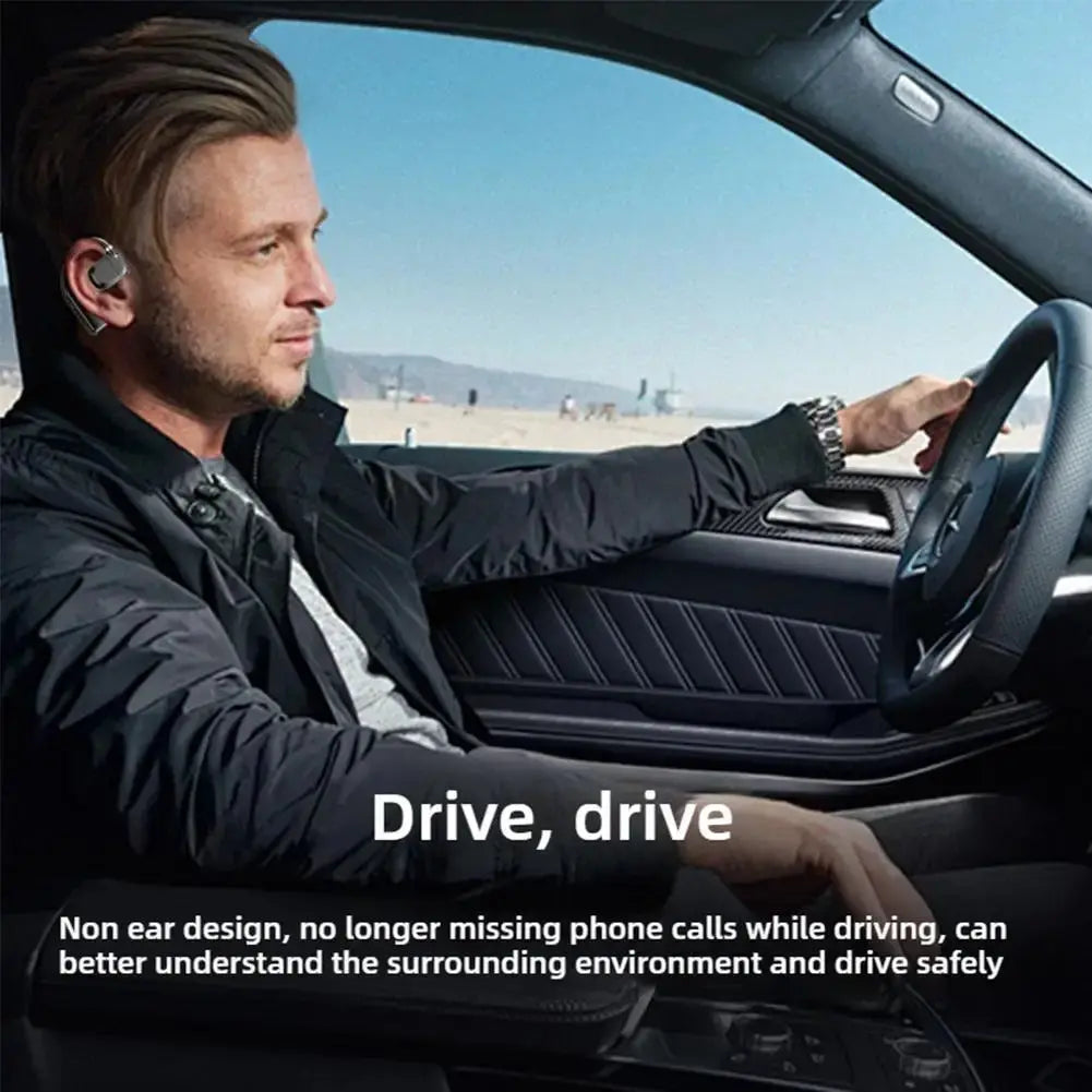 Wireless Bluetooth Headphones Bluetooth Headset With Led Display Right Ear In Ear Earphones Noise Canceling Headset For Driving Smart_Life_Tech