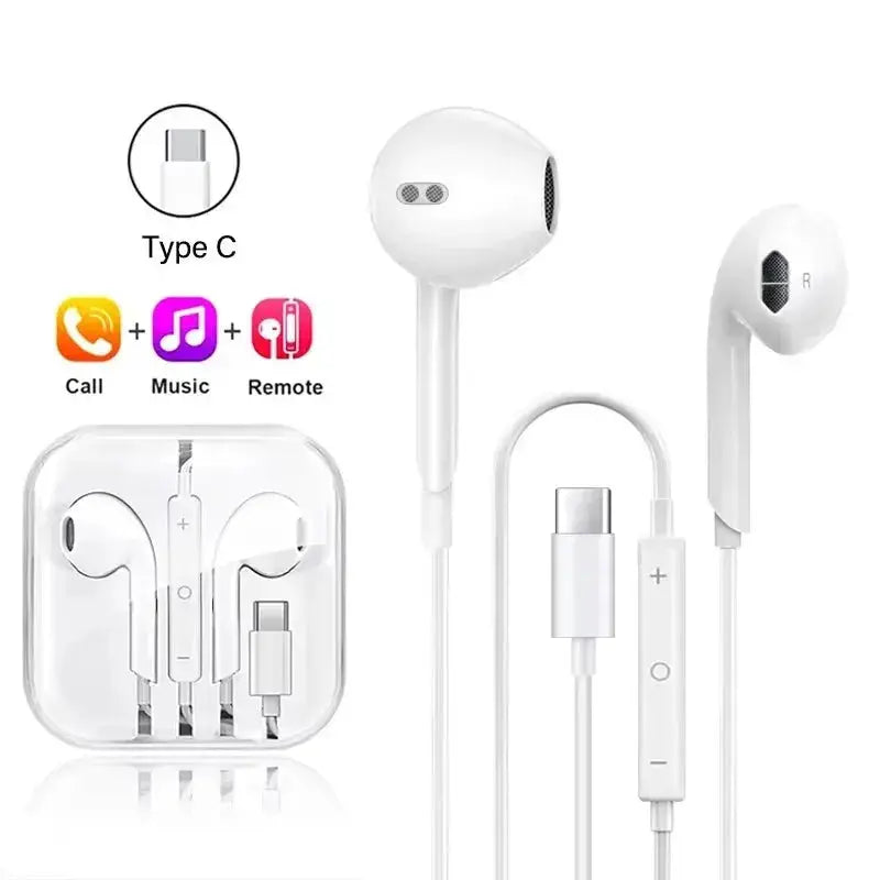 For Xiaomi Headphones Xiaomi Mi 14 13 12 11 in-ear Earphones Redmi Note 10 9 8 7 Type C 3.5mm Wired Headset Phone Accessories Smart_Life_Tech