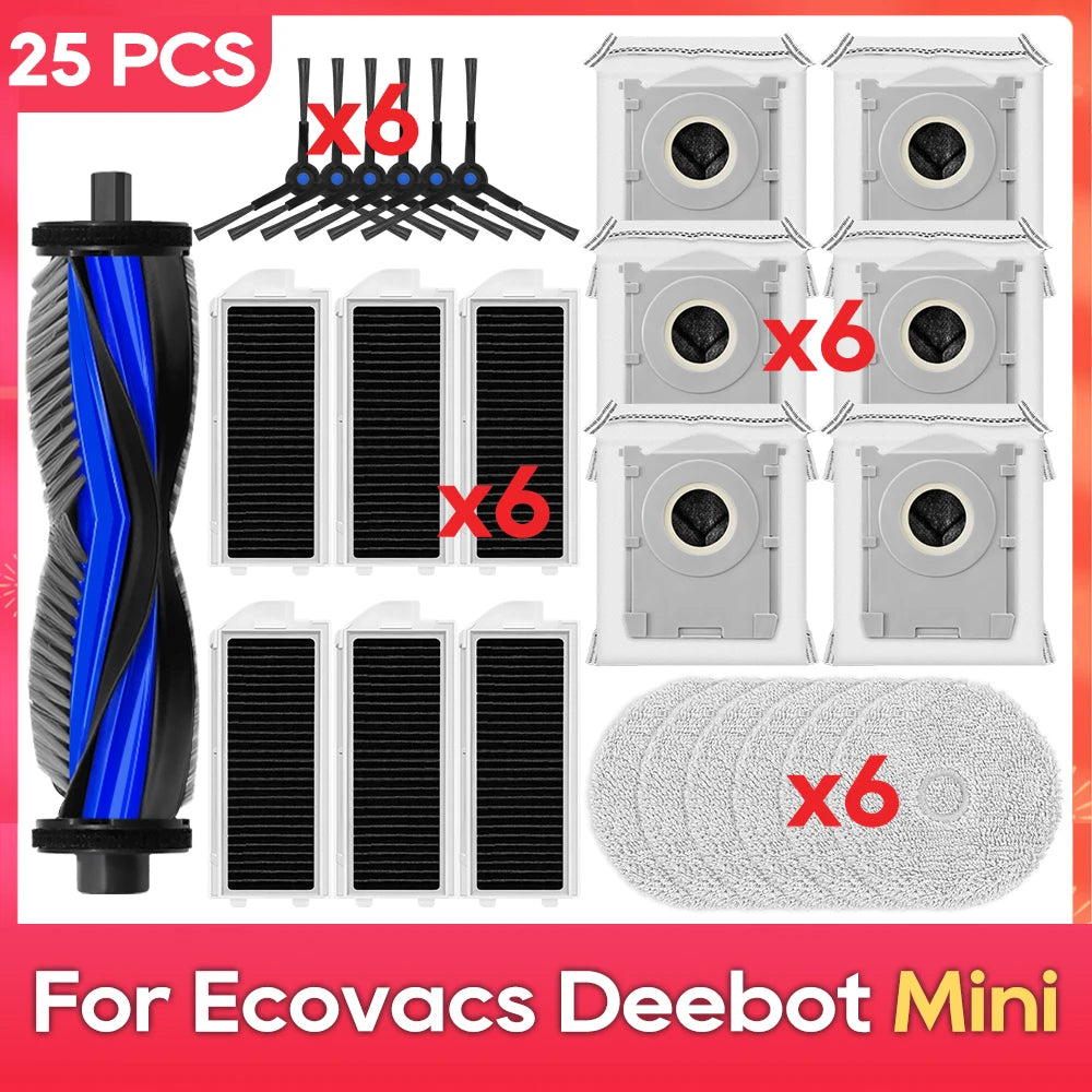 Fit for ( Ecovacs Deebot Mini ) Accessories Main Side Brush Dust Bag Mop Cloth Spare Parts