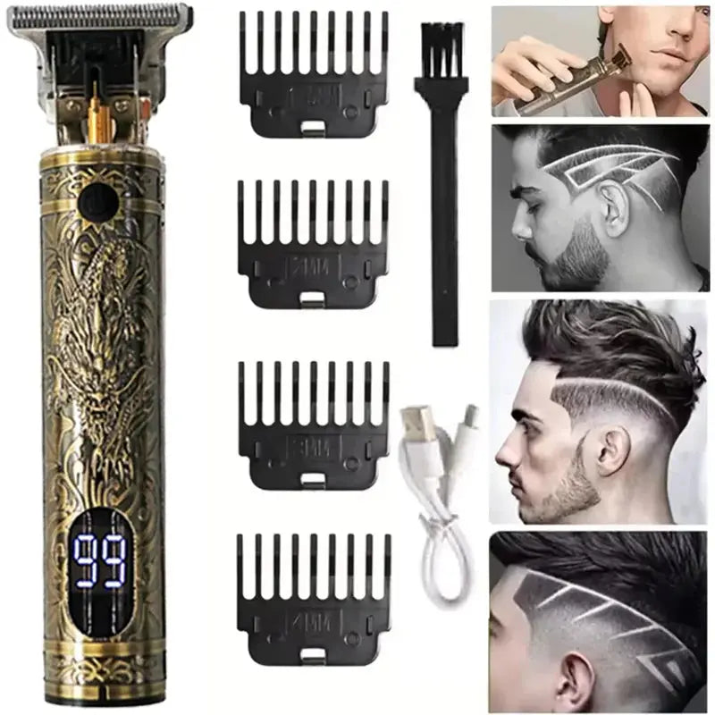 New！T9 Electric Hair Trimmer/Accessories | USB Professional Shaver | 0mm Bald Fade Cutting Machine Portable for Men Home Haircut Smart_Life_Tech
