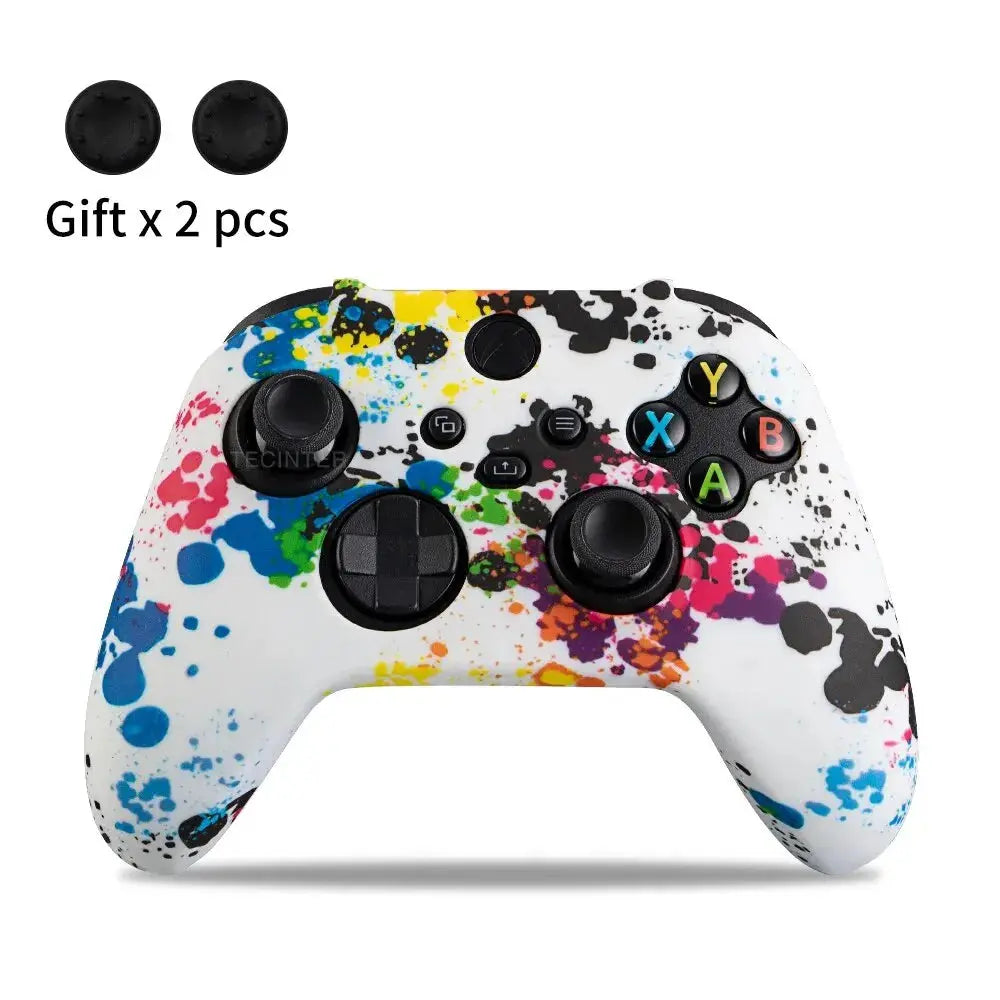 Soft Silicone Case For Xbox Series X/S Controller Protective Skin Gamepad Accessories Thumb Grips Caps Joystick Cover Shell Smart_Life_Tech