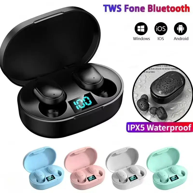 E6S Wireless Bluetooth Earphones TWS Bluetooth Headset Wireless Earbuds Noise Cancelling Earphones with Microphone Headphones Smart_Life_Tech