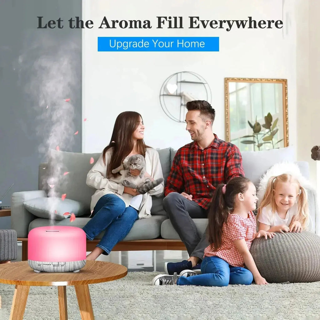 Air Humidifier Essential oil Diffuser 500ML Ultrasonic Cool Mist Maker Fogger USB Humidifier LED Lamp Aroma Diffuser Electric ﻿ Smart_Life_Tech
