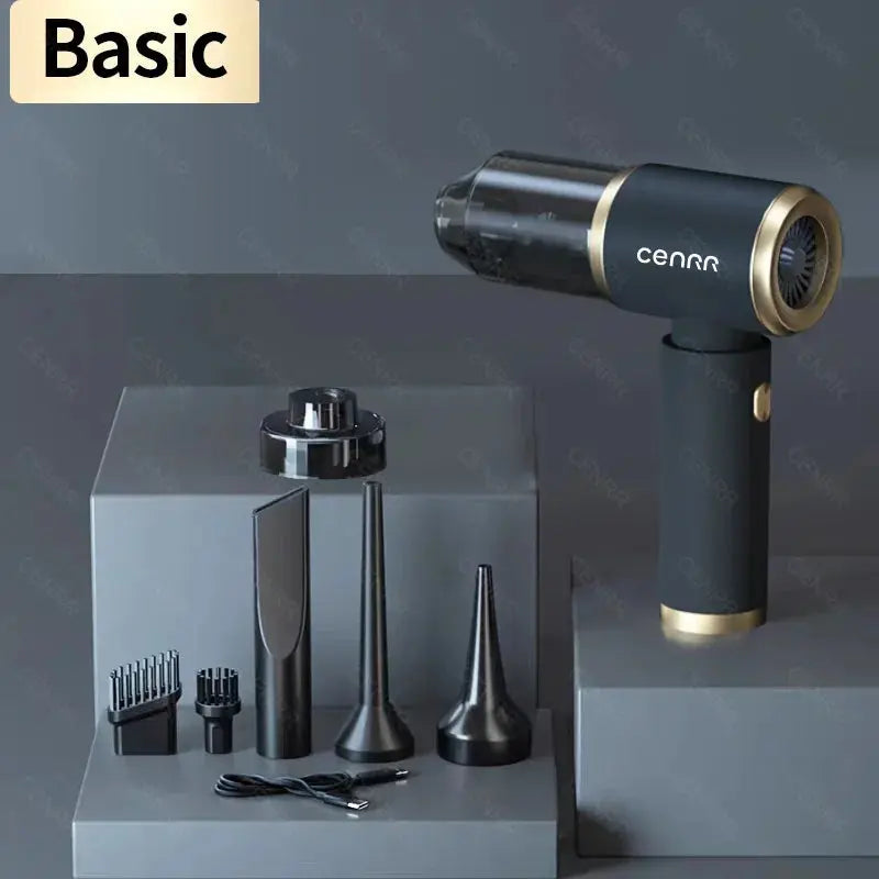 CENRR 140000PA Car Vacuum Cleaner Mini Powerful Handheld  Wireless Cleaner Strong Suction for Blower Home Appliance Smart_Life_Tech