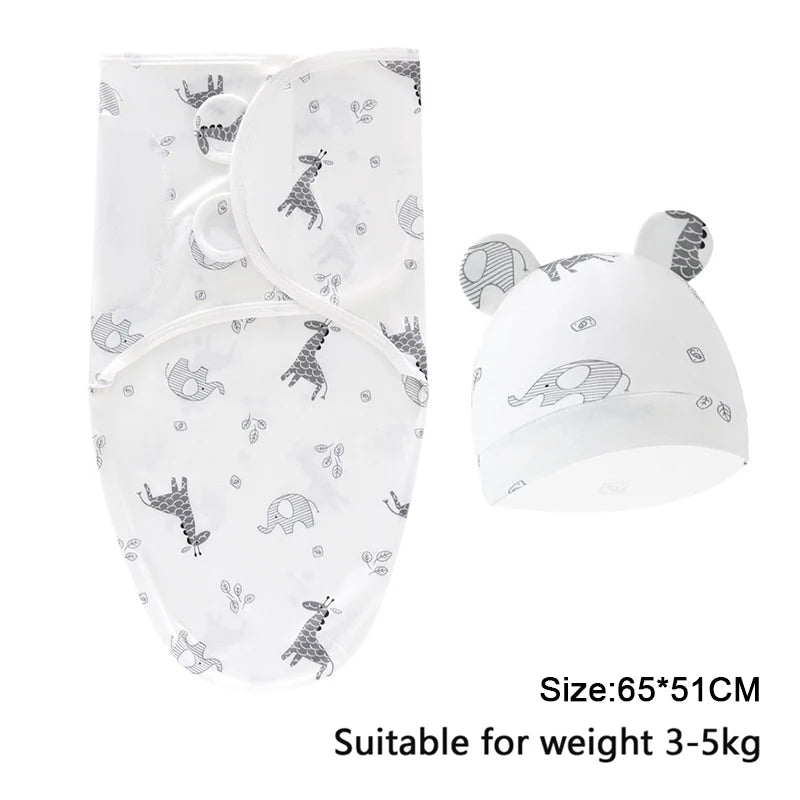 100%Cotton 0-3 Months Newborn Swaddle Sleepsack New Born Baby Swaddling Bedding