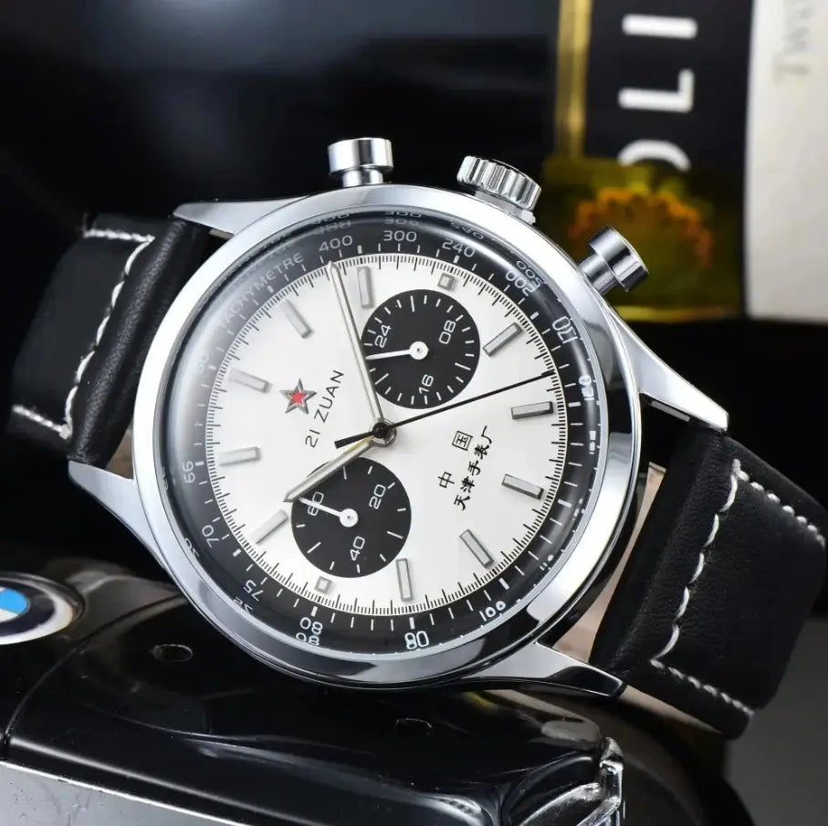 Men's watches 1963 pilot automatic watch 42mm waterproof retro quartz chronograph vintage dress watch Smart_Life_Tech