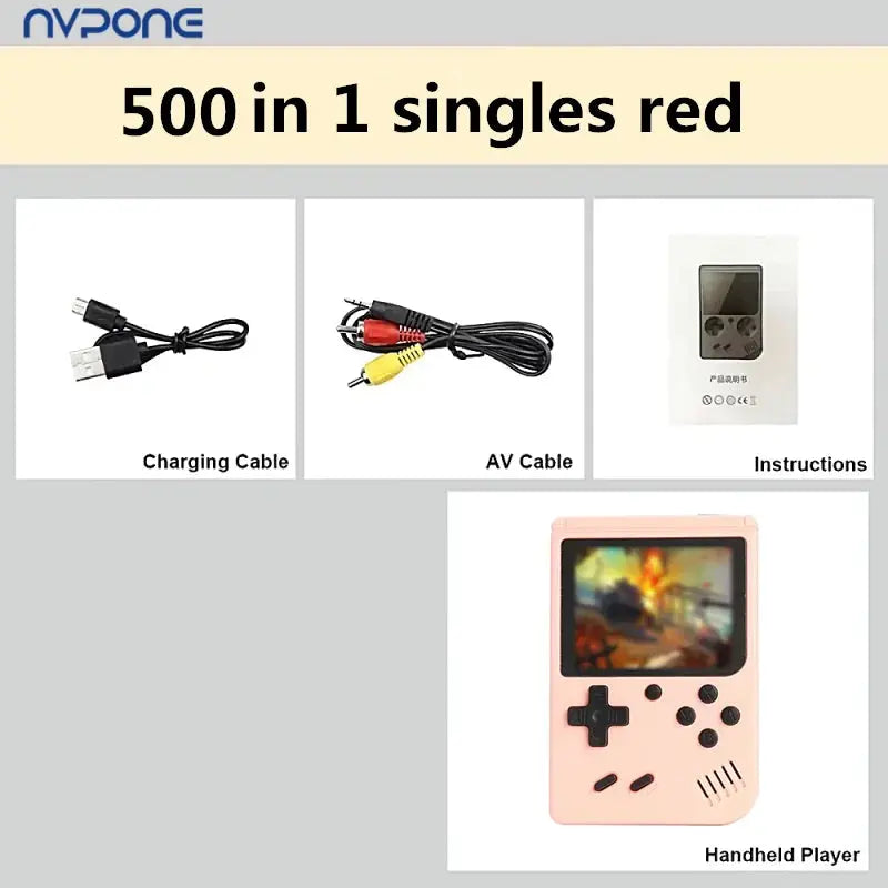 Built-in 500+ Classic arcade retro games Console for TV 5 inch Video Game Handheld Game Player for Game boy two player games Smart_Life_Tech