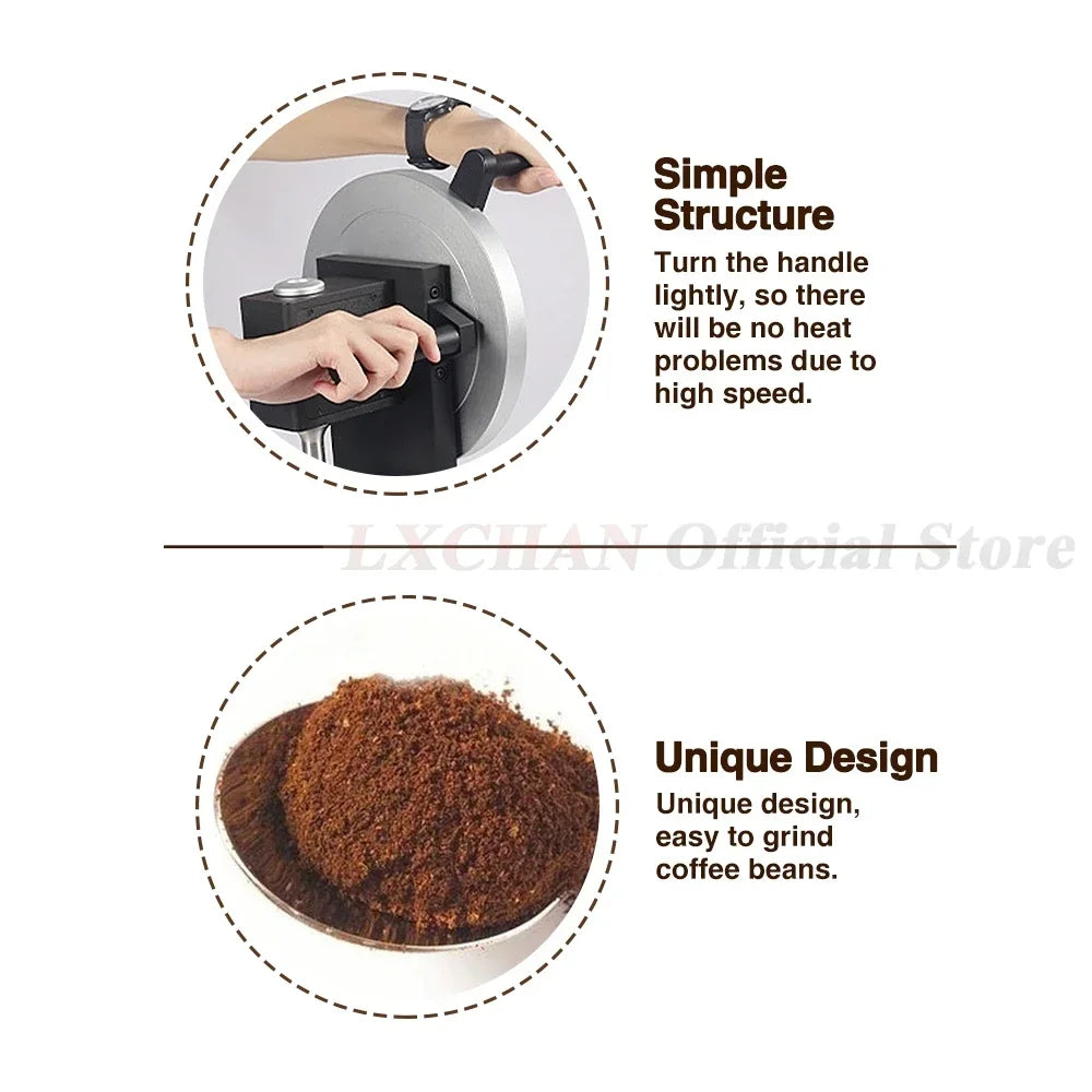HomeWise Coffee Grinder 83mm Conical Burrs Stainless Steel Turkish Coffee Milling Machine Professional Espresso Coffee Bean Mill