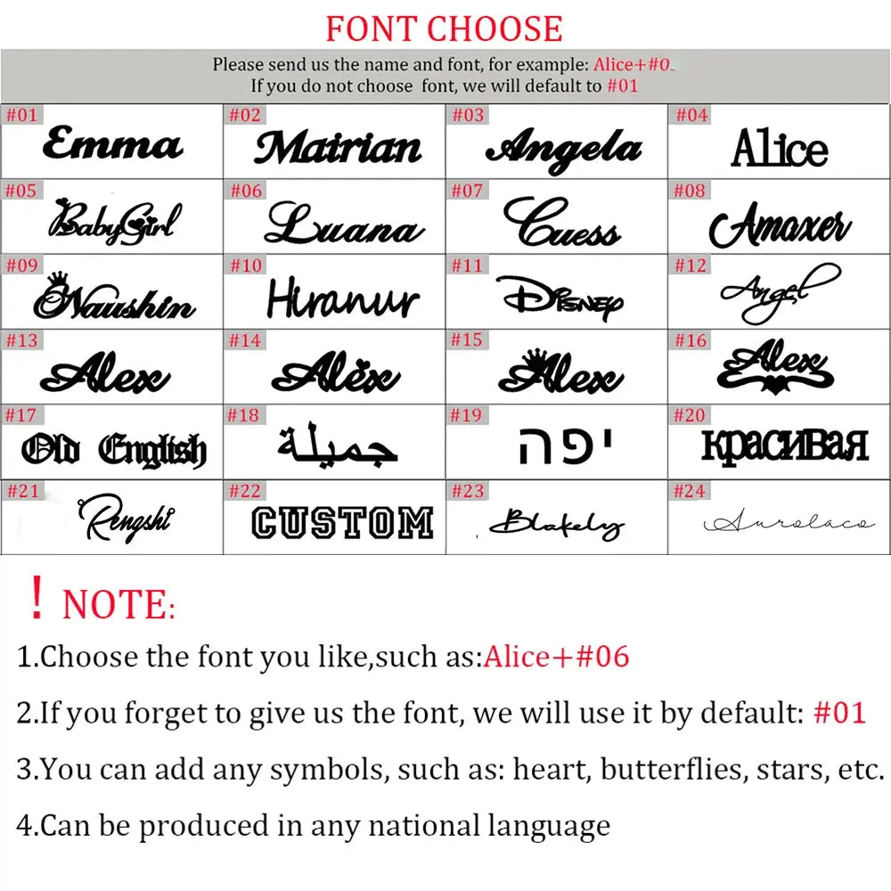 Custom Name Necklace for Women Personalised Cursive Letter Pendant Stainless Steel Jewelry Men Chain Choker Collar Personalizado Smart_Life_Tech