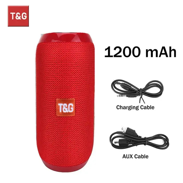 Bluetooth Speaker T&G TG117 Portable TWS Sound Box Waterproof Loudspeaker Outdoor Stereo Surround Speakers Support TF FM Radio Smart_Life_Tech