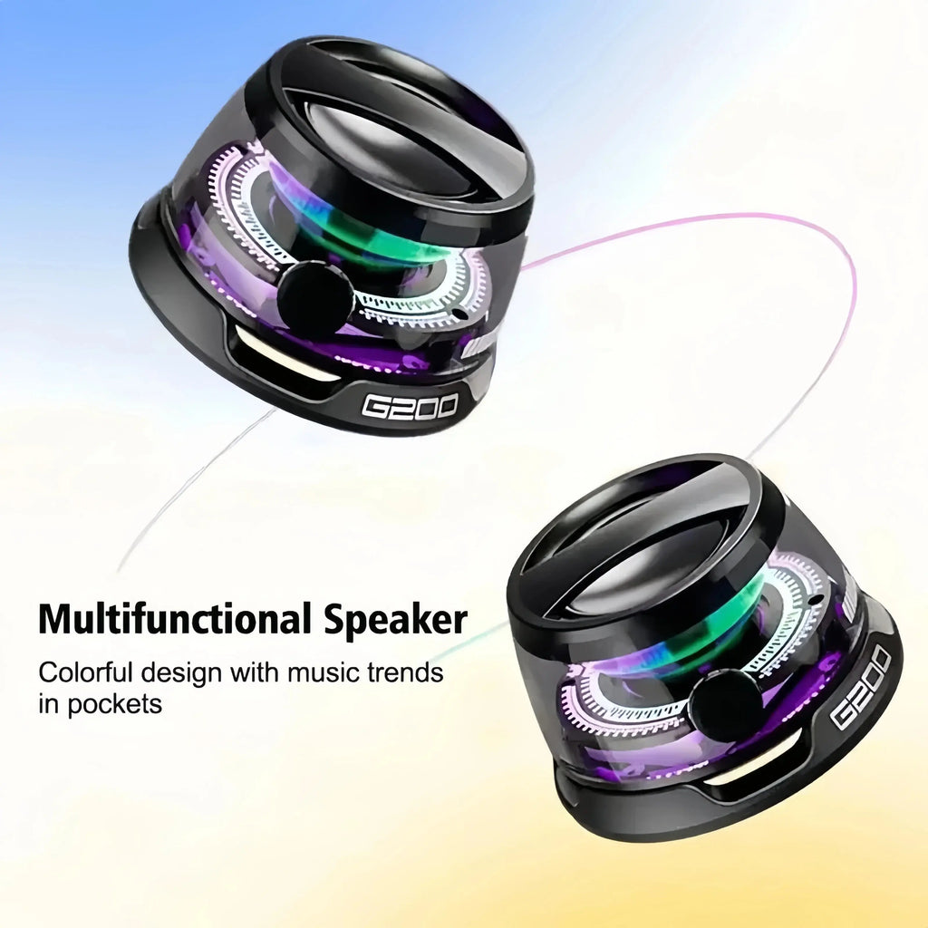 Bluetooth 5.3 Speaker Mini Speaker Portable Magnetic Speaker Multifunctional RGB Speaker for PC Macbook XIAOMI HUAWEI iPhone Smart_Life_Tech