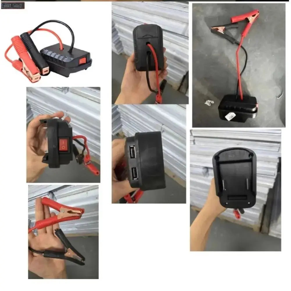 Car Lithium Battery Converter Charger Clip Auto Igniter Jump Starter For Makita Booster Cable Adapter Emergency Power DIY Tools Smart_Life_Tech