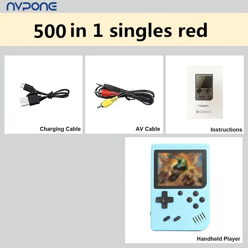 Built-in 500+ Classic arcade retro games Console for TV 5 inch Video Game Handheld Game Player for Game boy two player games Smart_Life_Tech