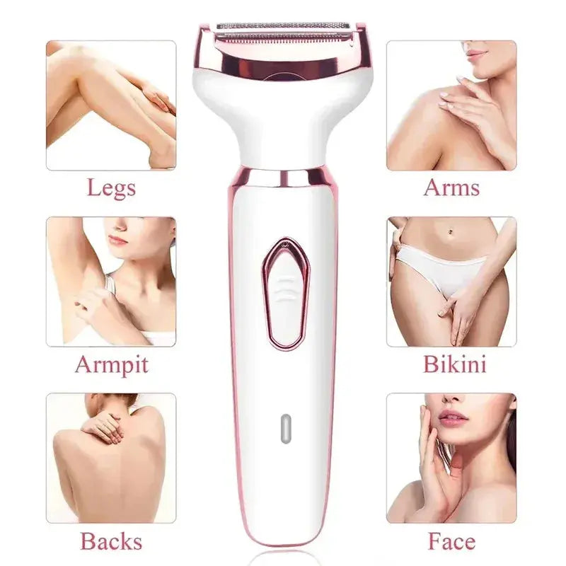 4 in 1 Electric Epilator Bikini Eyebrow Nose Women Lady Facial Hair Removal Trimmer Face Body Painless Female Shaver Depilator Smart_Life_Tech