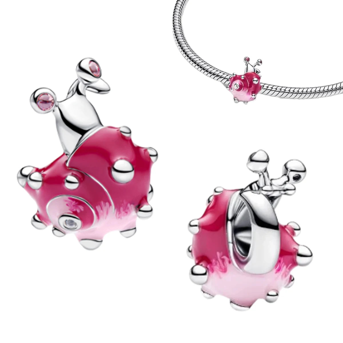 2026 New 925 Sterling Silver Four Leaf Clover Flower Dog Heart Pendant Bead fit DIY Women's Bracelets Necklaces Jewelry Gifts