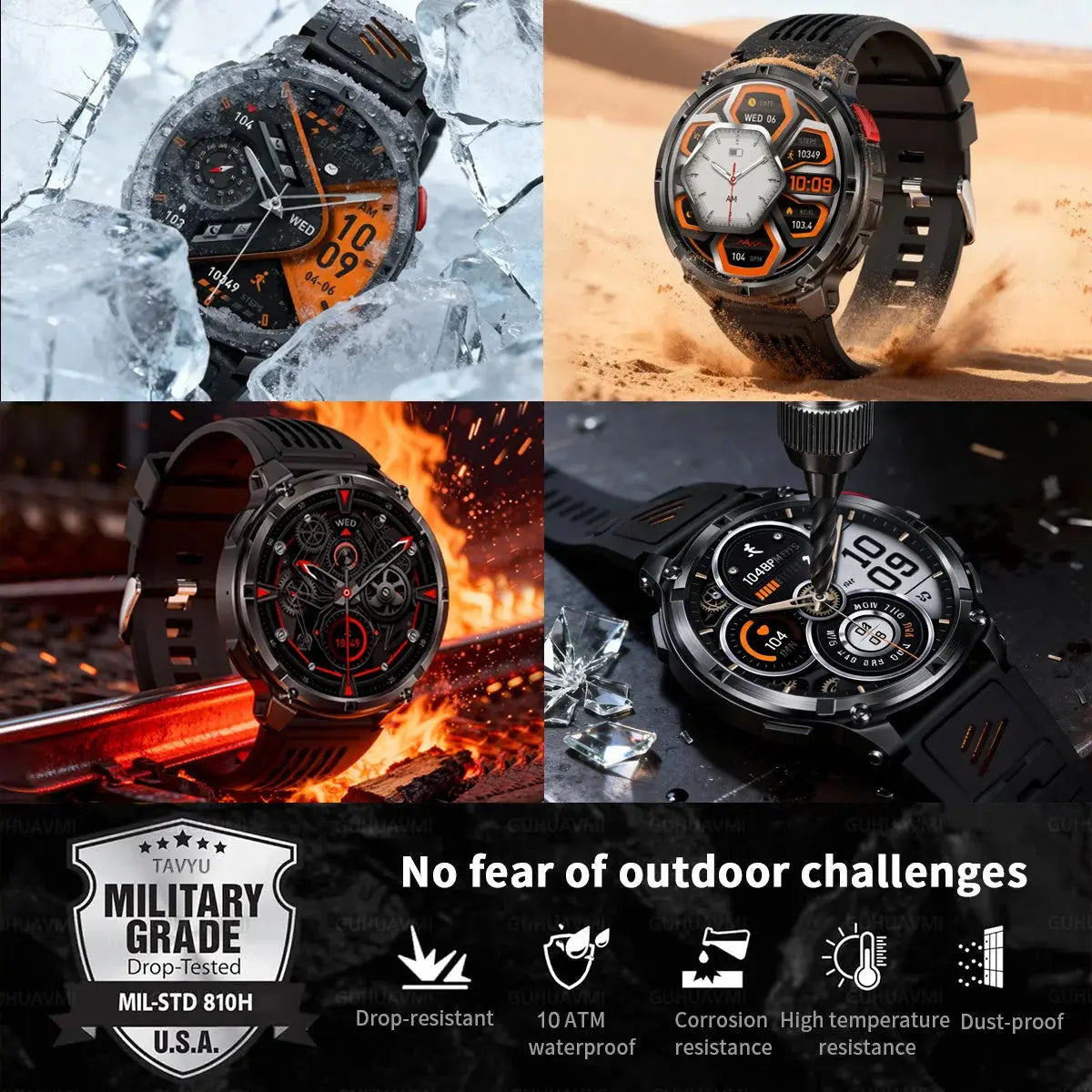 2026 New T-Rex3 Ultra 1100mAh Super Capacity Battery Adult Men Smart Watch 1.7" Large Screen Call 5ATM Waterproof Sports Watches Smart_Life_Tech