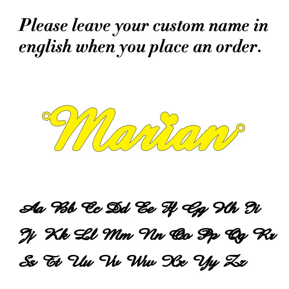 Custom Name Necklace for Women Personalised Cursive Letter Pendant Stainless Steel Jewelry Men Chain Choker Collar Personalizado Smart_Life_Tech