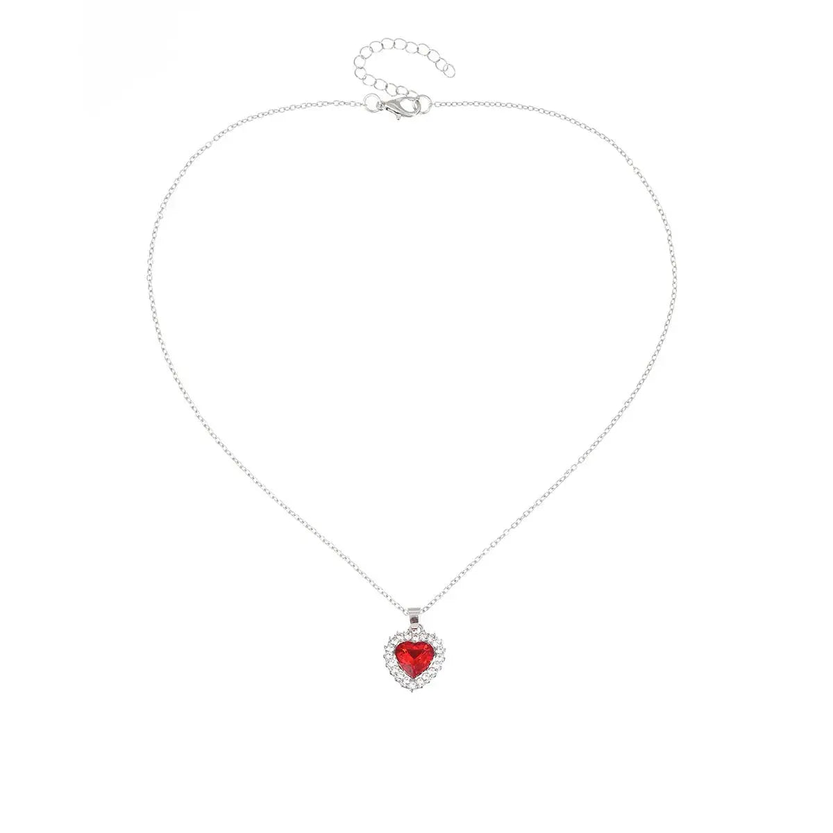 Elegant Red Heart Necklace for Women Luxury Minimalist Jewelry Stylish Accessory for Fashion And Style SmartLifeTech