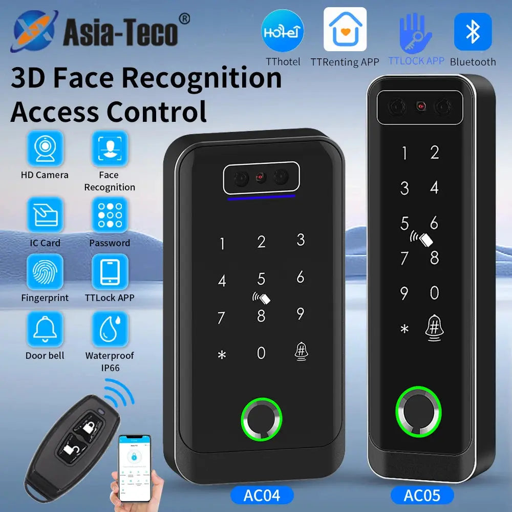 Multiple Platform TTlock TTHotel TTRenting Smart Lock Fingerprint & Face Recognition Access Control Keypad RFID IC Card Reader Smart_Life_Tech