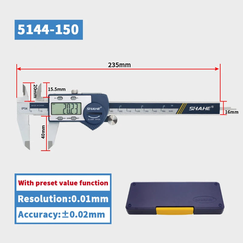 150/200/300mm Electronic Digital Caliper With Extra Large LCD Screen Digital Vernier Caliper Micrometer Paquimetro Digital