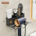 Hair Dryer Holder Wall Dryer Cradle Straightener Stand Hairdryer Organizer Box Toilet Blower Holder Shelf Bathroom Accessories Smart_Life_Tech