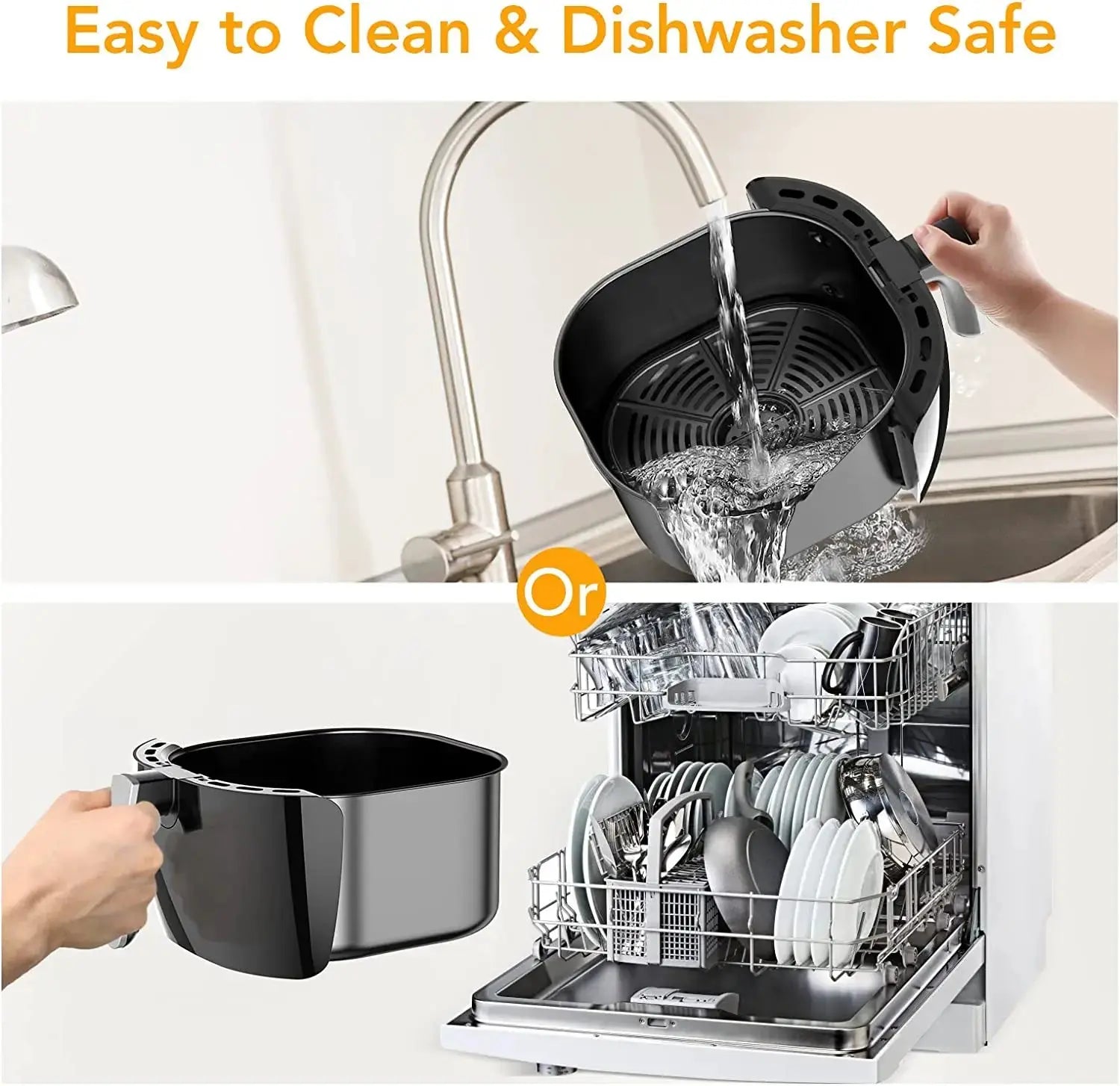 Air Fryer Oven Digital Large 7.7L Rapid Air Circulation,Air Fryers With Touch Screen Viewable Window Dishwasher Safe Accessories Smart_Life_Tech