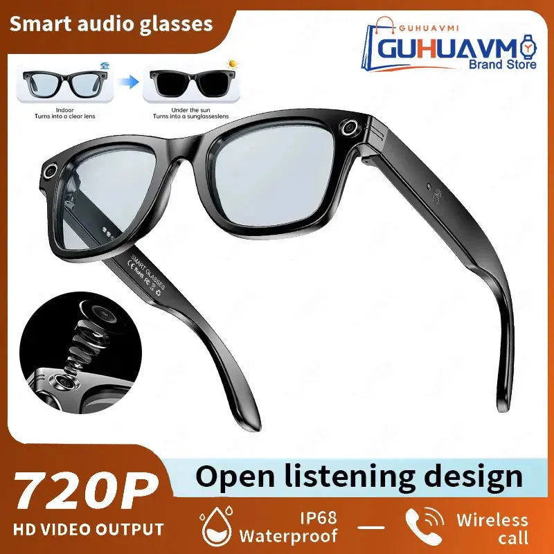 AI Smart Glasses 800W Anti Shake HD Camera Video Recording Languages Translation Sunglasses Bluetooth Call Music Play Man Women Smart_Life_Tech