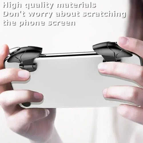 1Pair ABS Black Shark Mobile Phone PUBG Game Trigger Aim Shooting L1R1 Key Button Gamepad Joystick Controller for IPhone Android Smart_Life_Tech