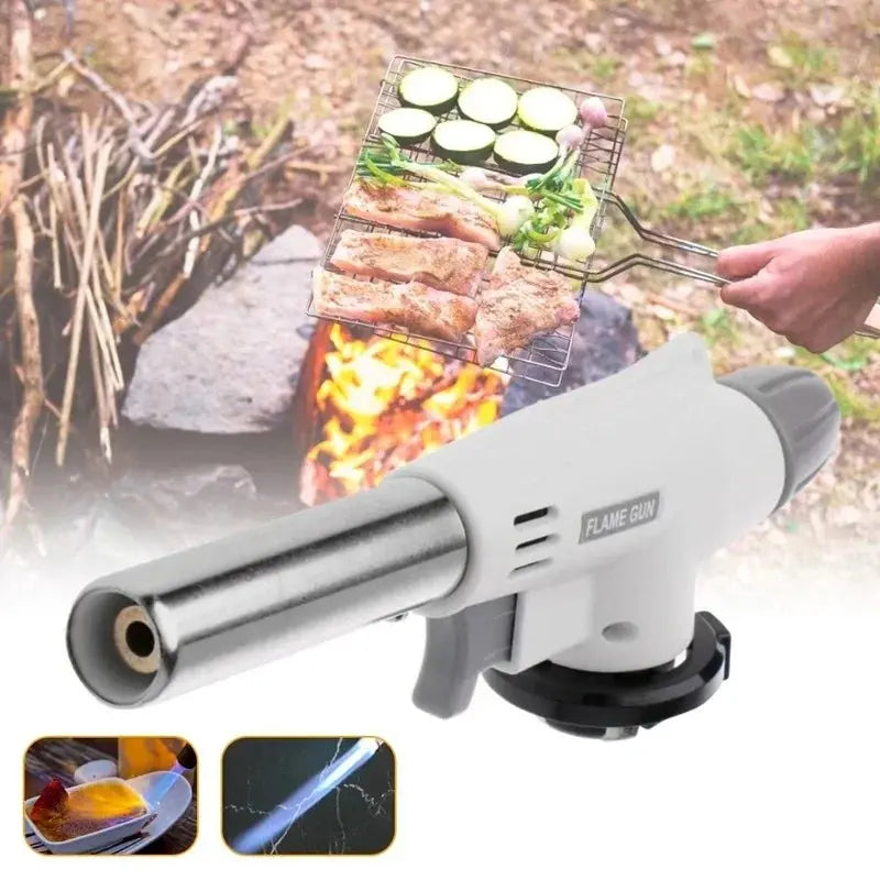 Camping Baking Barbecue Gas Torch Welding Fire Maker Lighter Butane Burner Flame Metal Flame Gun WeldingTorch Lighter Heating Smart_Life_Tech