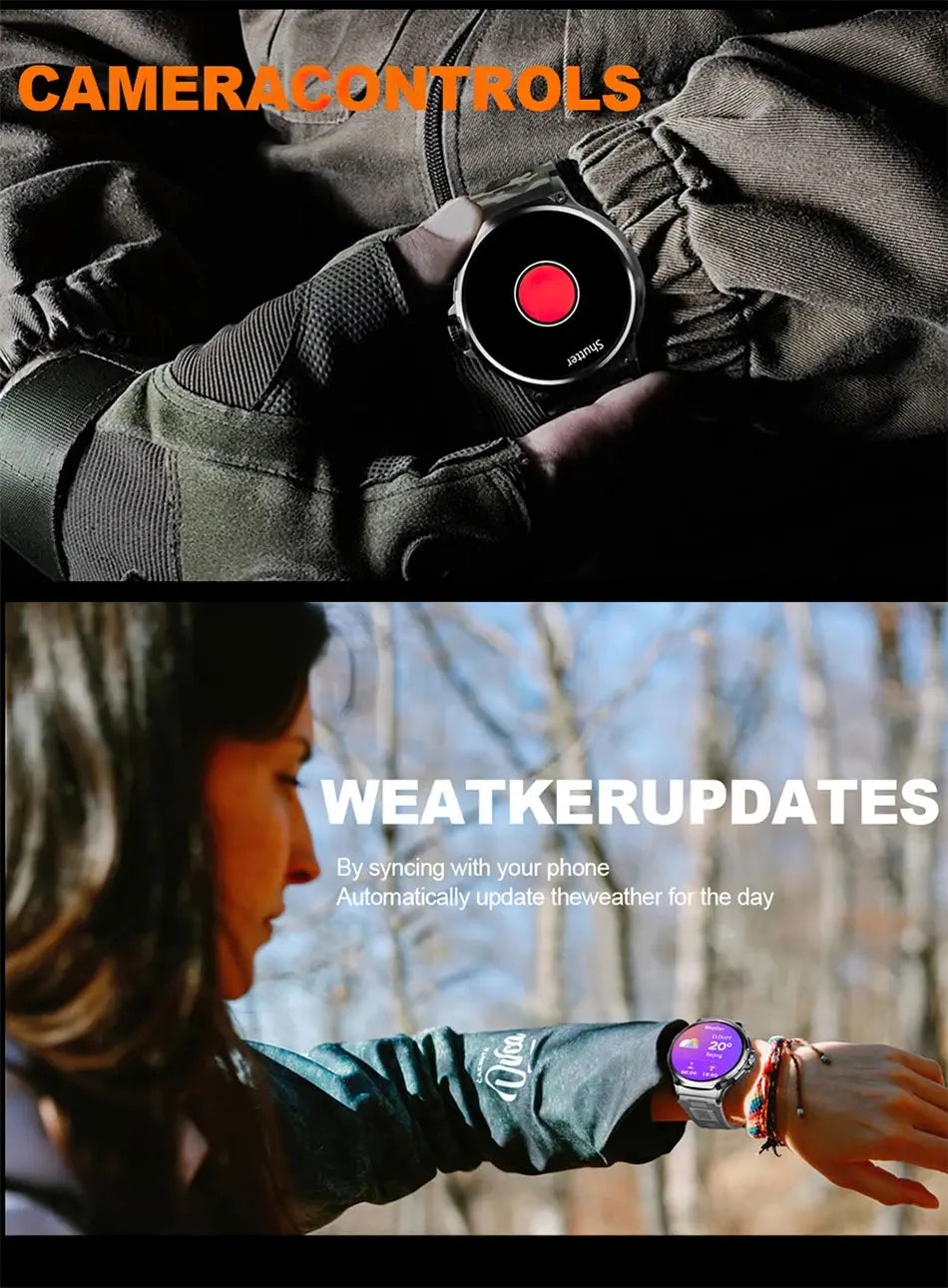 Men GPS Track Smart Watch 1.85 Inch Ultra HD AMOLED Screen Smart_Life_Tech