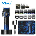 VGR 9000RPM Hair Clipper Professional Hair Trimmer Haircut Machine LED Display Adjustable Barber Hair Clipper for Men V-001 977