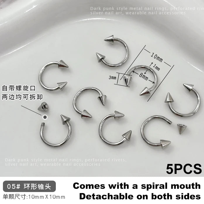 Ribbon Pearl Ball Nail Art Accessories Decorations Tools