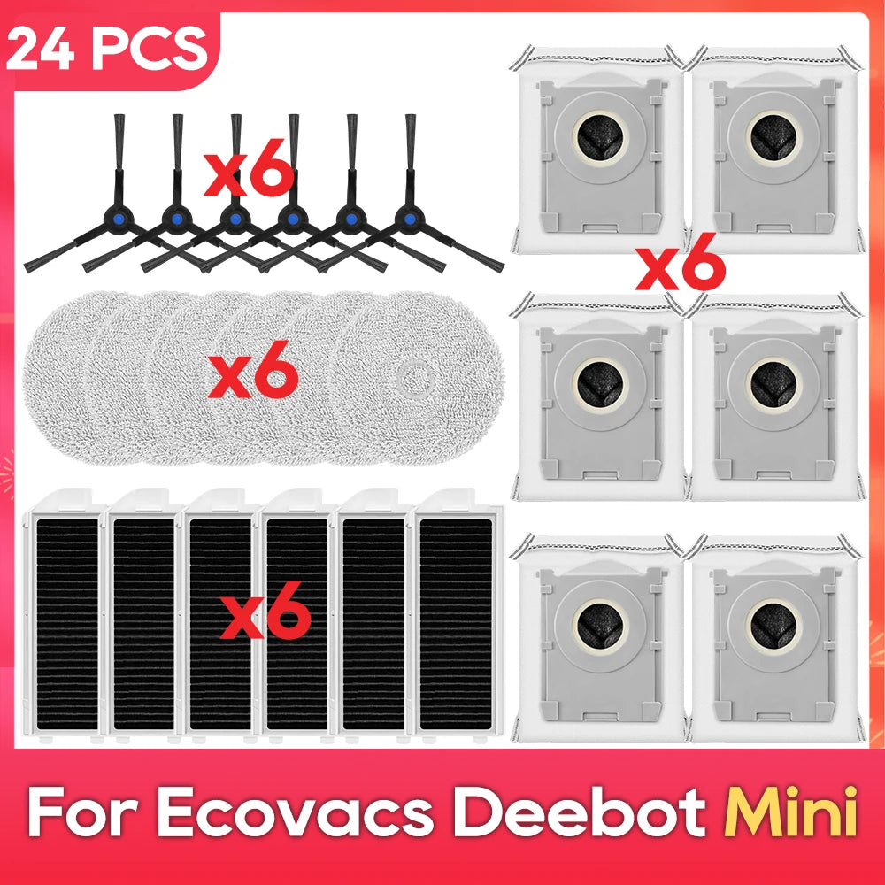 Fit for ( Ecovacs Deebot Mini ) Accessories Main Side Brush Dust Bag Mop Cloth Spare Parts