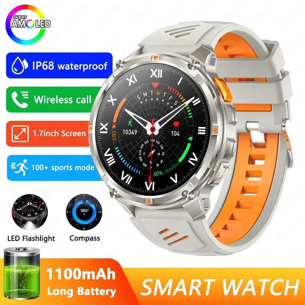2026 New T-Rex3 Pro 1100mAh Battery Smart Watch GPS path 5ATM Waterproof Sports Run tracker Outdoors Compass Military Smartwatch Smart_Life_Tech