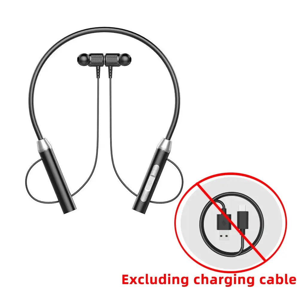 Wireless Bluetooth Earphones Neckband Headphones Gaming Stereo Sports Headset Halter Waterproof Magnetic Earbud with LED Display Smart_Life_Tech