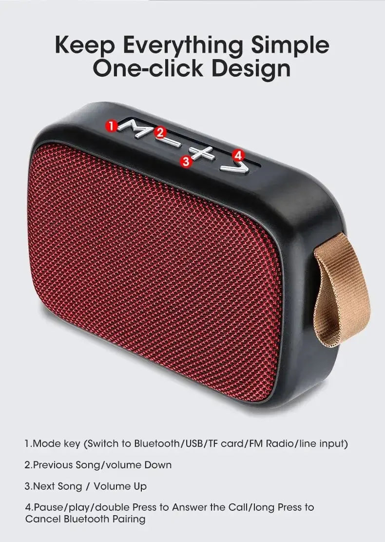 New Wireless  Speaker Outdoor Portable Subwoofer Mini Speaker Home Cloth Card Speaker Smart_Life_Tech