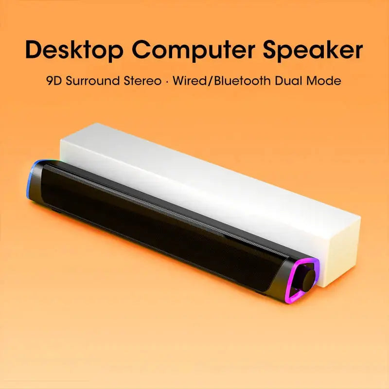 4D Computer Speaker Bar Stereo Sound Subwoofer Bluetooth Speaker For Macbook Laptop Notebook PC Music Player Wired Loudspeaker Smart_Life_Tech
