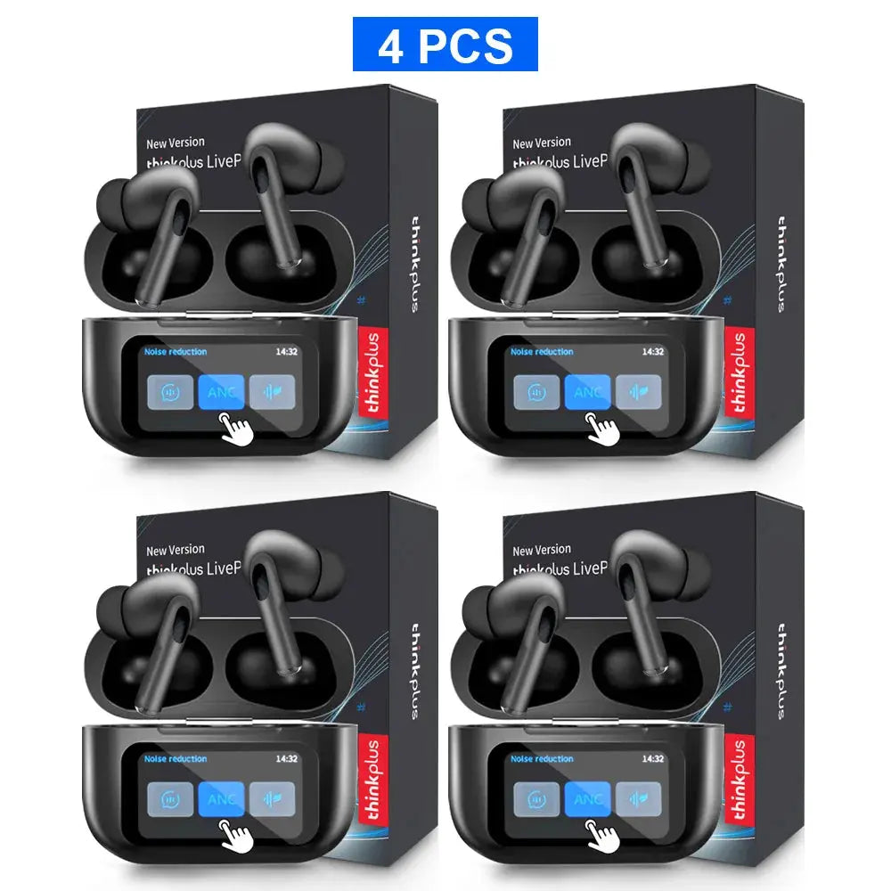 Original Thinkplus Wireless Bluetooth Earphones ANC Noise Reduction Earbuds HD Mic Call Gamer Headsets LED Touch Screen Control Smart_Life_Tech